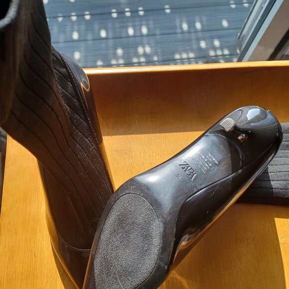 Zara Sock Pumps Boots - Size 35 - Picture 5 of 5
